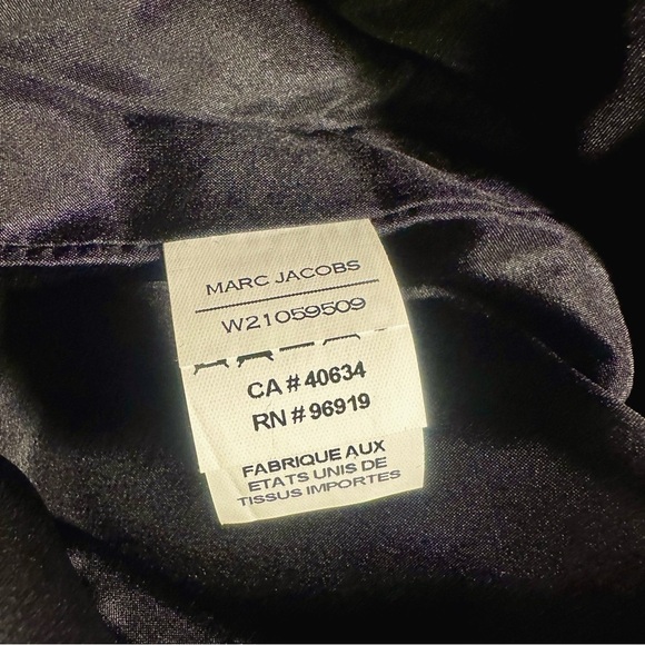 Marc Jacobs Vintage Black Wool & Silk Blend Textured Jacquard Midi Dress Size 0 - Picture 7 of 15